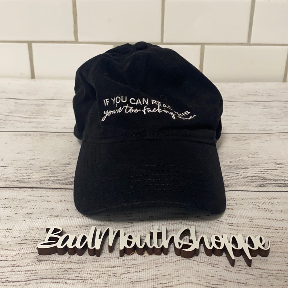 *Metal Marvels If You Can Read This... Embroidered Baseball Hat Cap